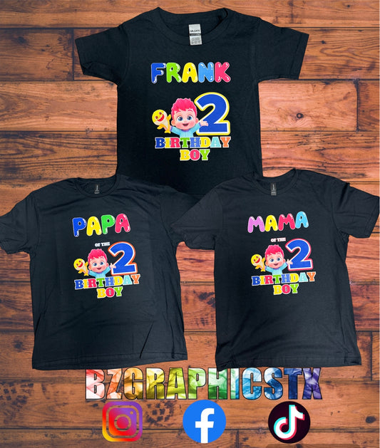 BABY FINN BIRTHDAY SHIRTS