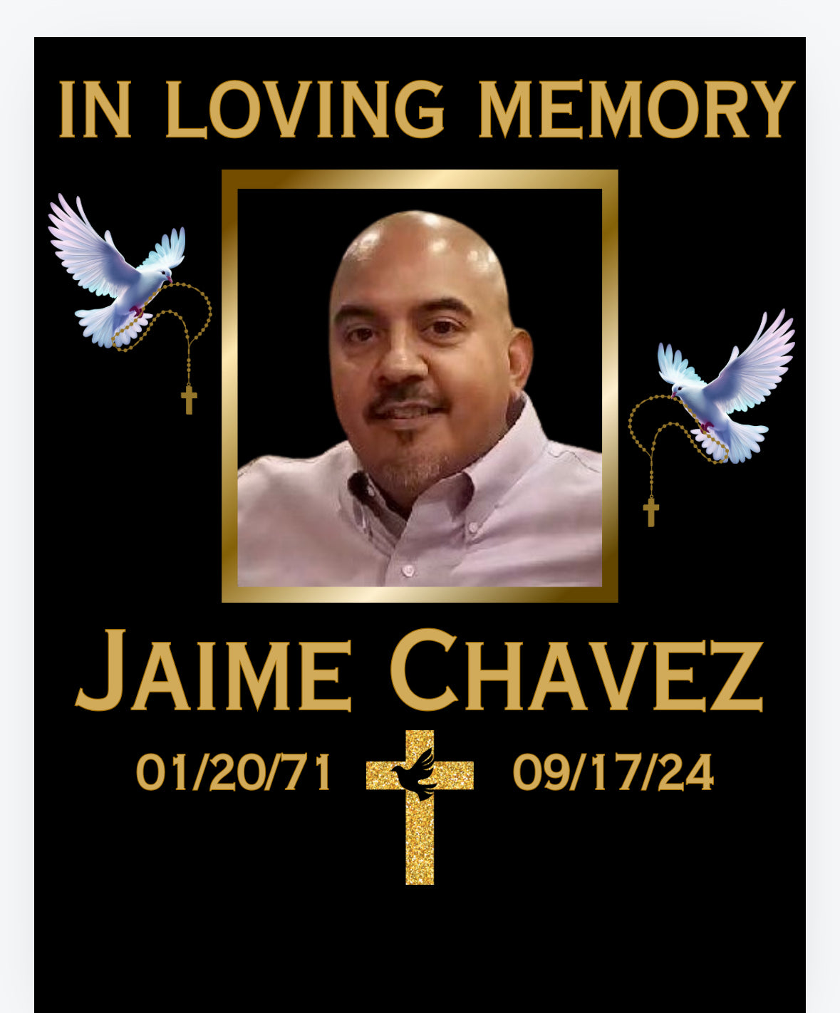 CUSTOM PRINTED MEMORIAL SHIRTS