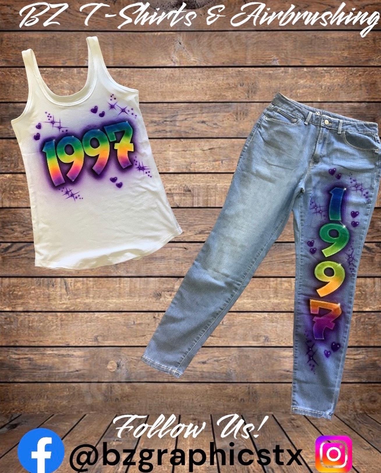 **Local Customers** Custom Airbrushed Sweet 16 Outfits Designs