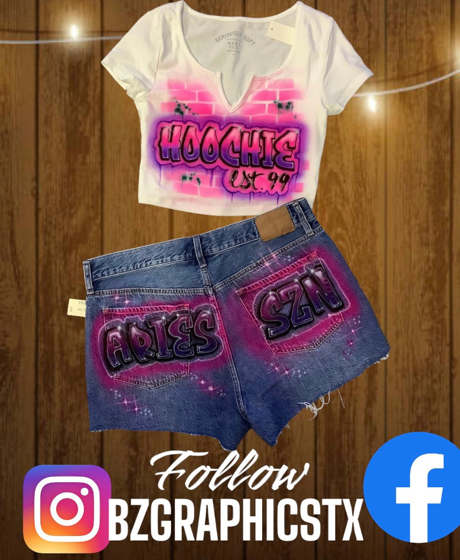 **Local Customers** Ladies Custom Airbrushed Designs!!